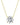 1-4CT Moissanite 4P Pendant Necklace for Women, 1-4CT D-E Color VVS1 Clarity Round Cut Lab Created Moissanite Ideal Cut 925 Sterling Silver Solitaire Diamond Necklace with Certificate of Authenticity