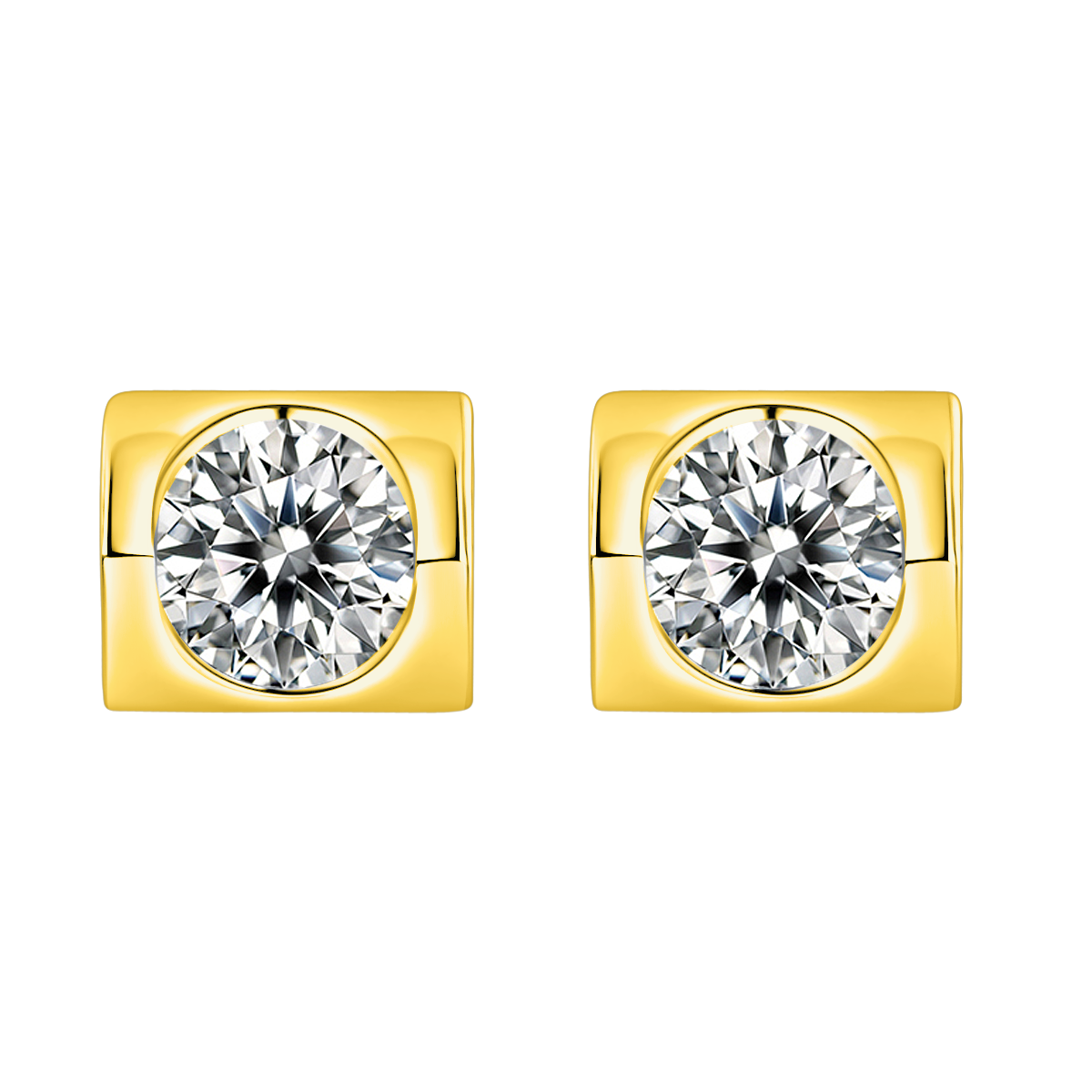 Angel Kiss Diamond Stud Earrings