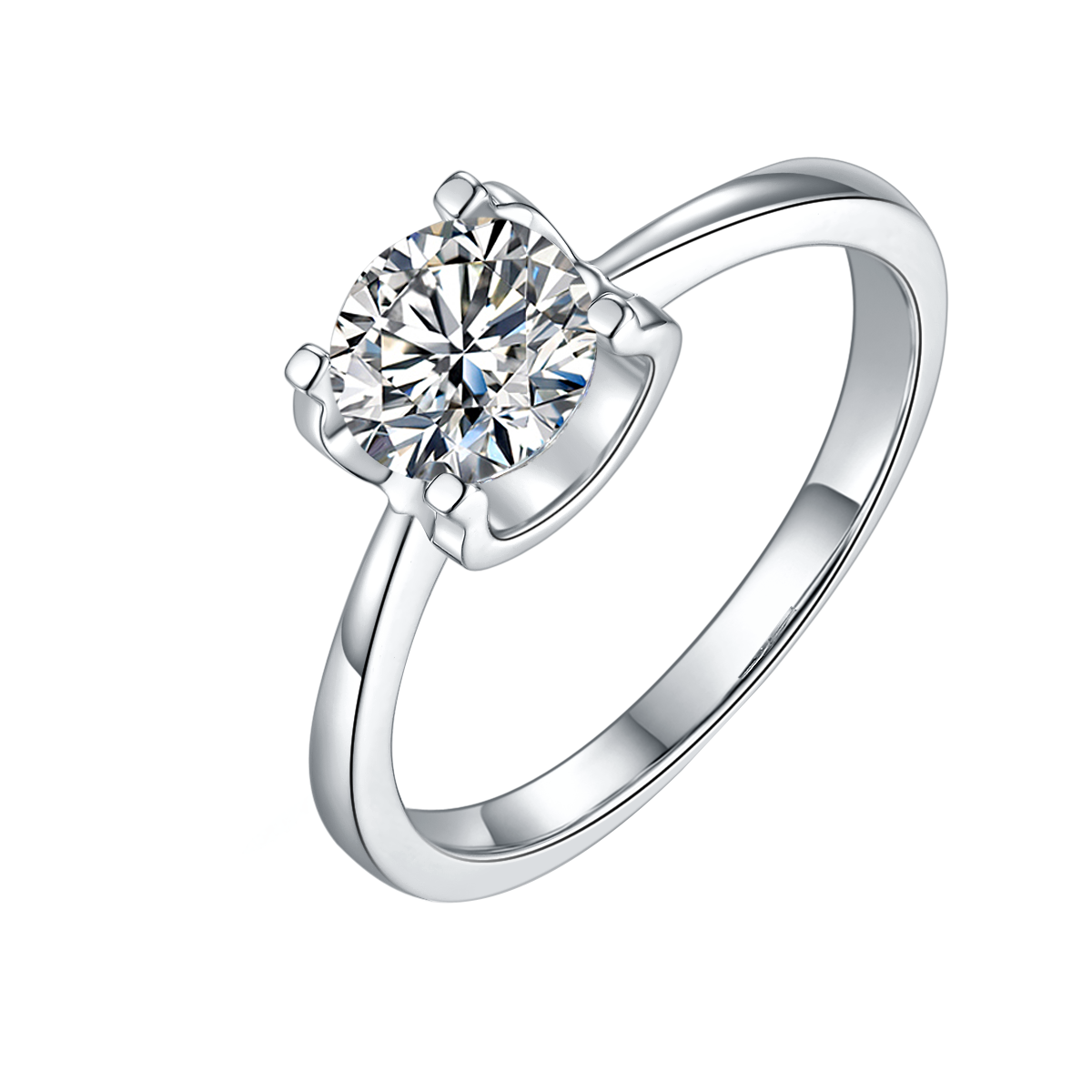 Classic Bullhead Lab Diamond Solitaire Ring