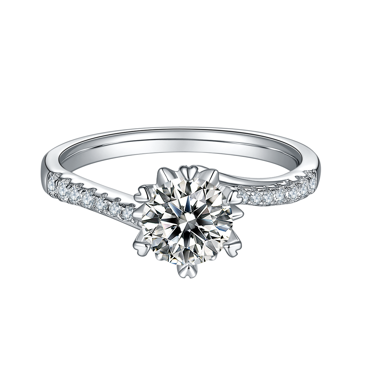 Six Prong Round Lab Diamond Engagement Ring – Vow Series 3