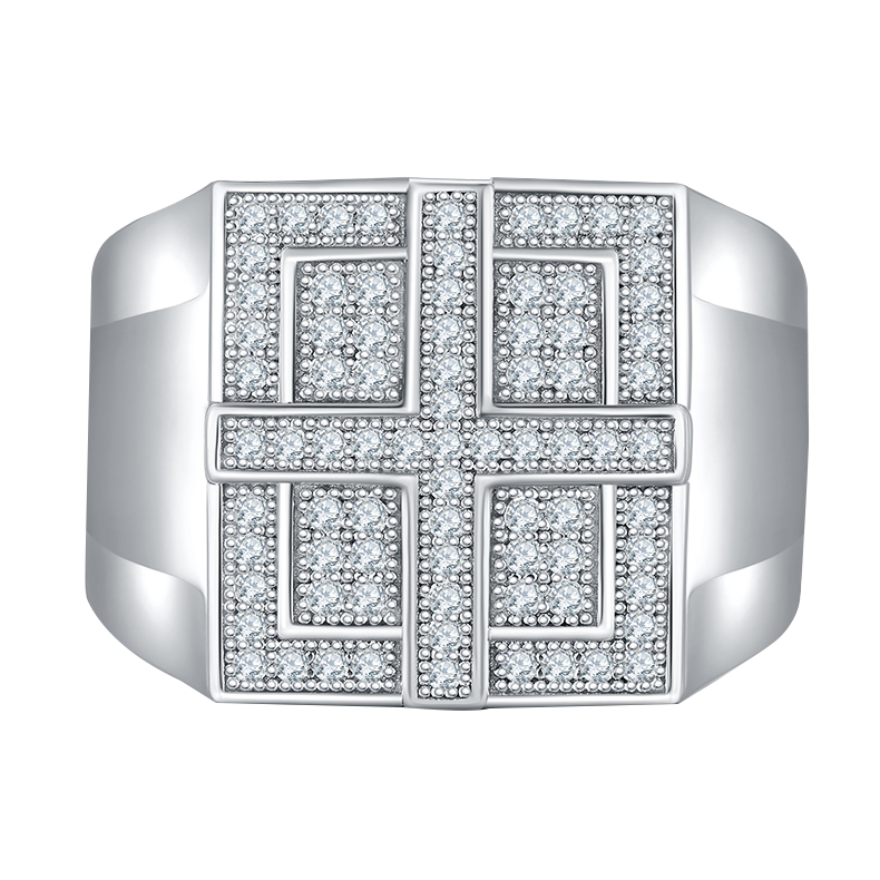 DIAMOND SIGNET STYLE RING