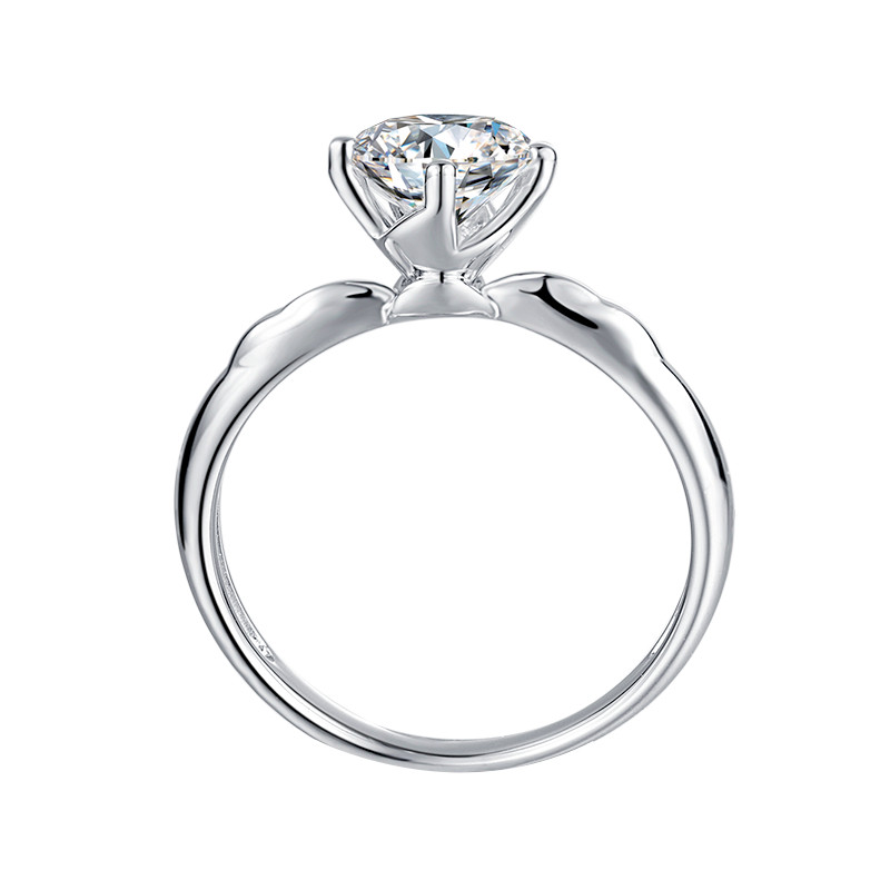 Four-Prong Round Lab-Grown Diamond Solitaire Ring