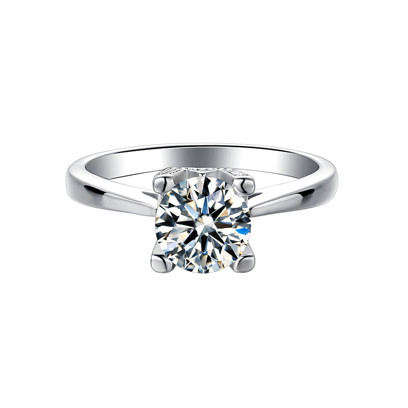 Four Prong Round Lab-Grown Diamond Engagement Ring