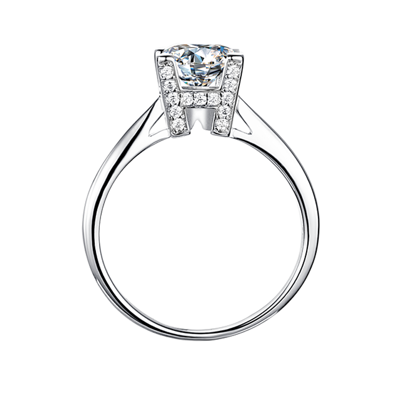 Four Prong Round Lab-Grown Diamond Engagement Ring