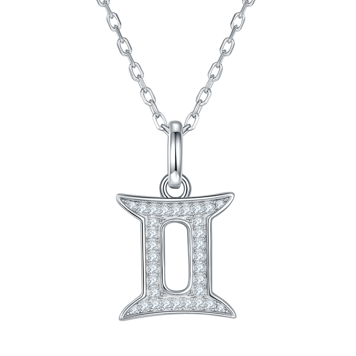 Gemini Diamond Pendant Necklace