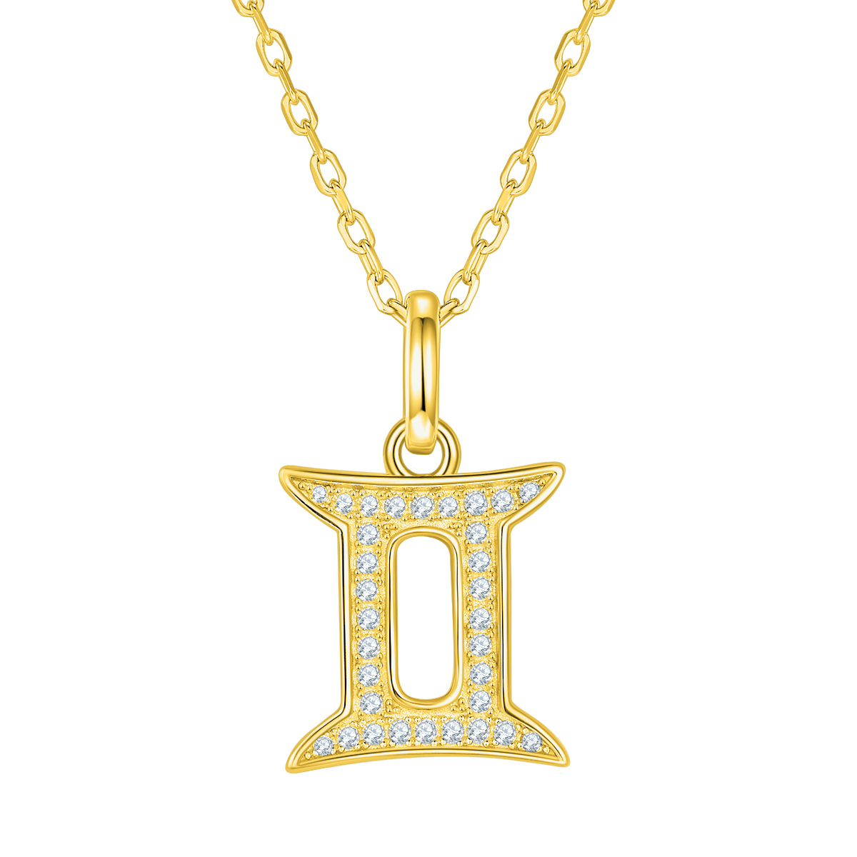 Gemini Diamond Pendant Necklace