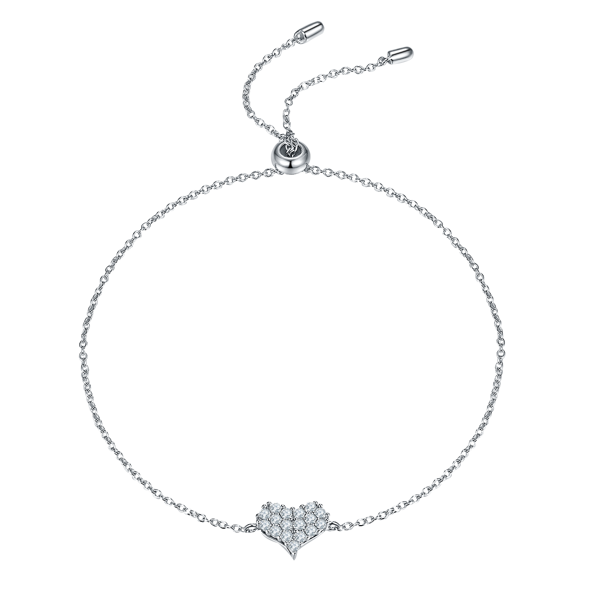 Heart Shape Diamond Bracelet