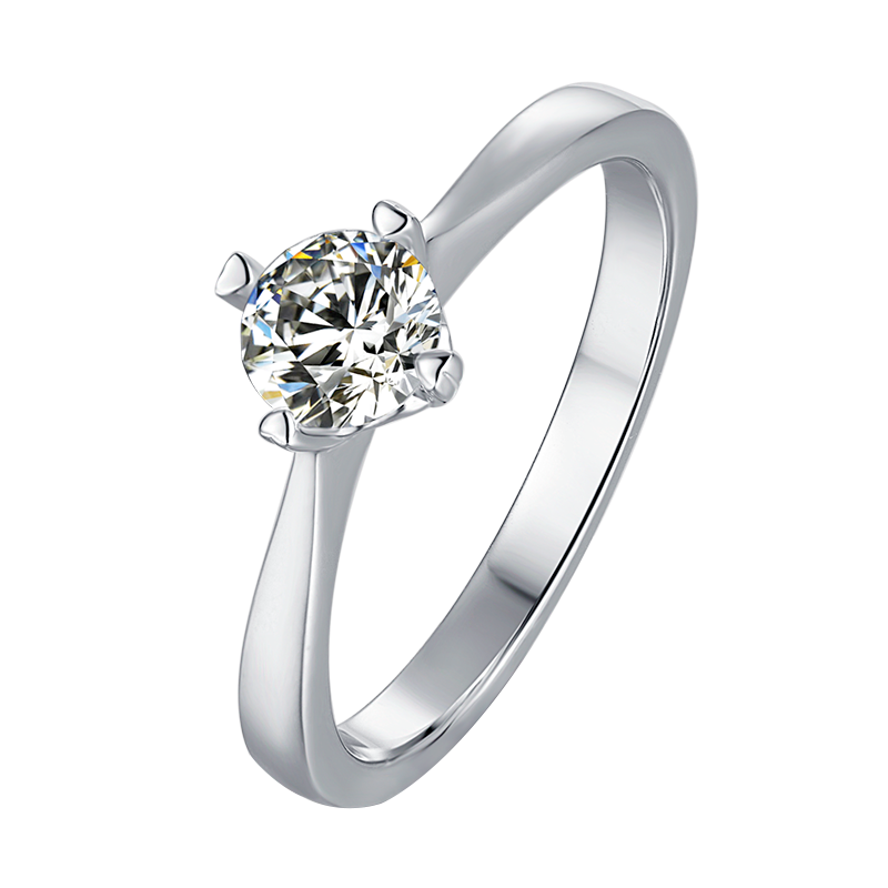 Four-Prong Round Lab-Grown Diamond Solitaire Engagement Ring - Vow Collection 6