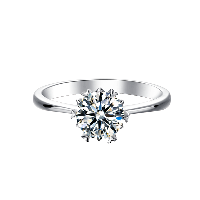 Round Lab-Grown Diamond Six-Prong Solitaire Engagement Ring - Vow Collection 4