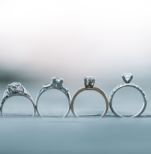 4 Lab Grown Diamond Rings