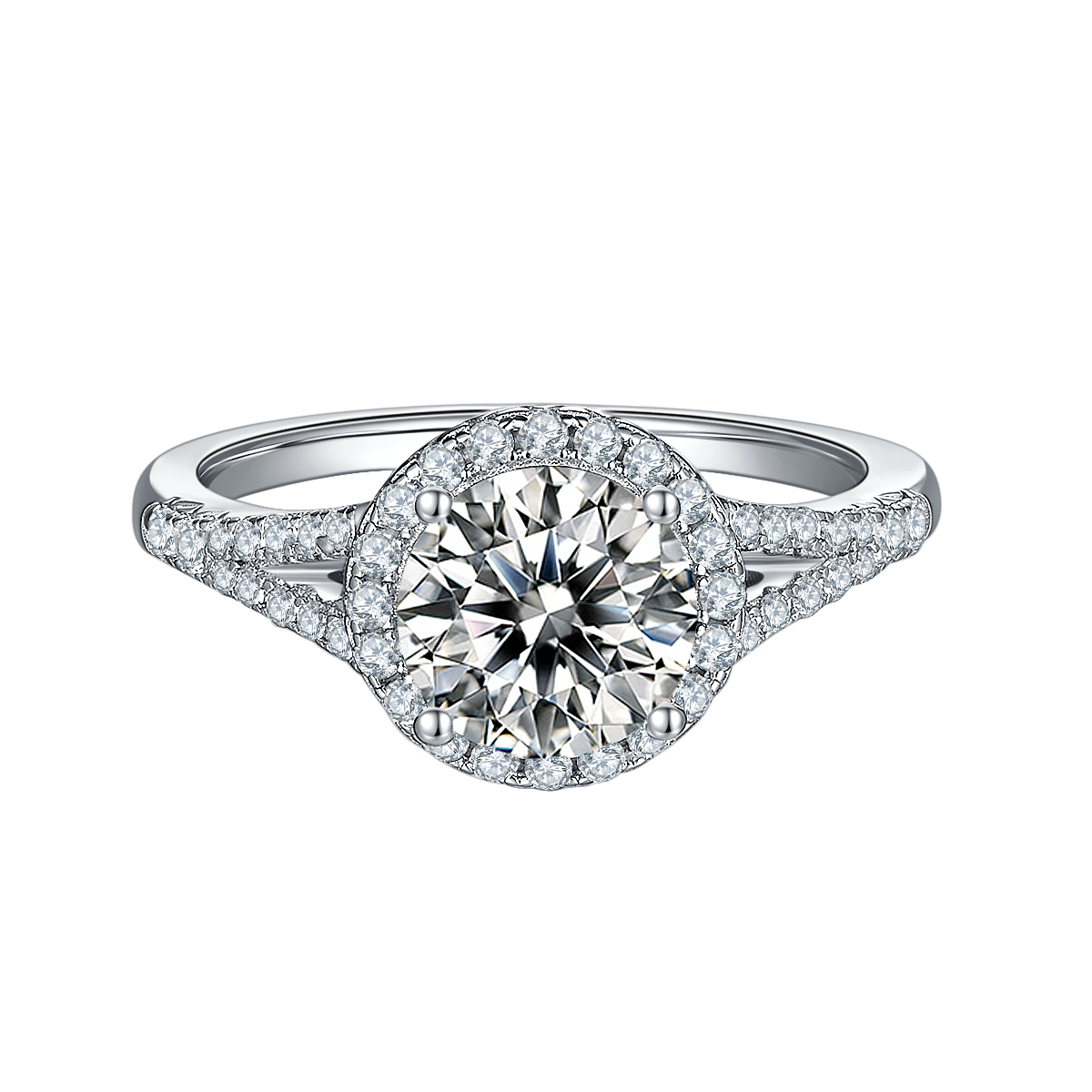 Luxurious Round Lab Diamond Vintage Ring