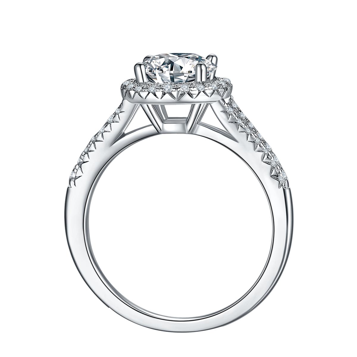 Luxurious Round Lab Diamond Vintage Ring