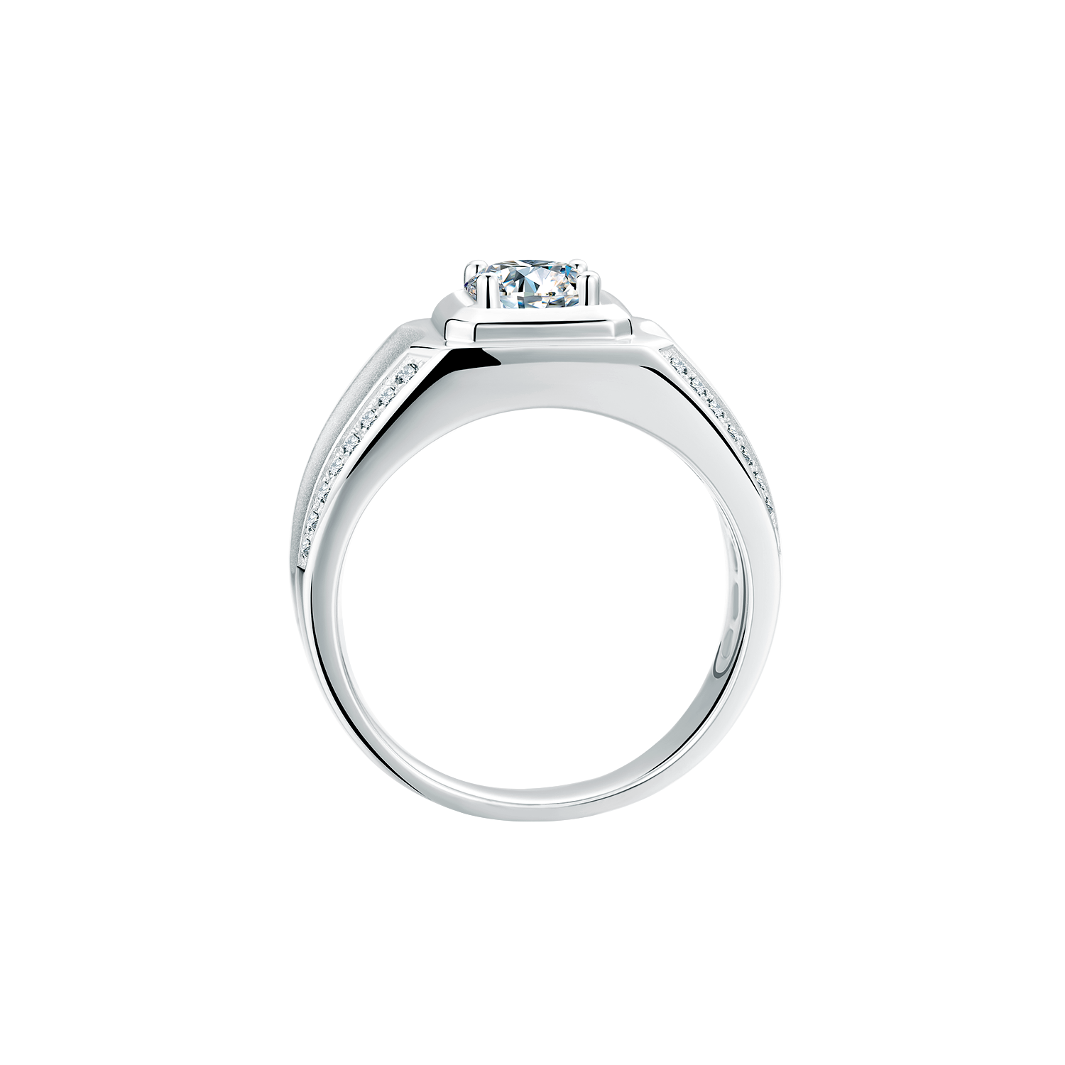 Men's Lab-Grown Diamond Engagement Ring