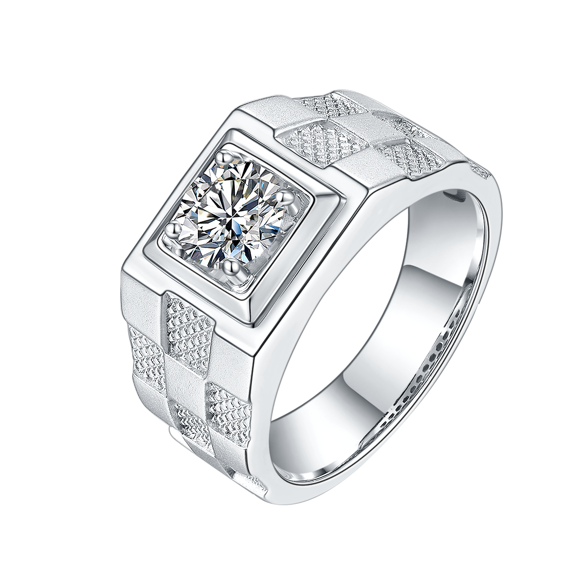 Men's Rubik's Cube Vintage Diamond Ring