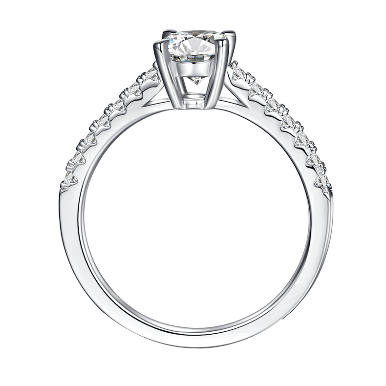 Oval Cut Halo Laboratory Diamond Engagement Ring