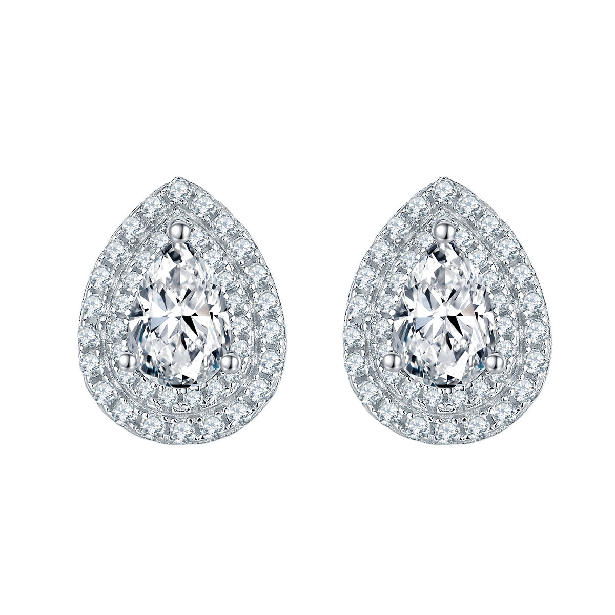 Pear Lab Grown Diamond Stud Earrings