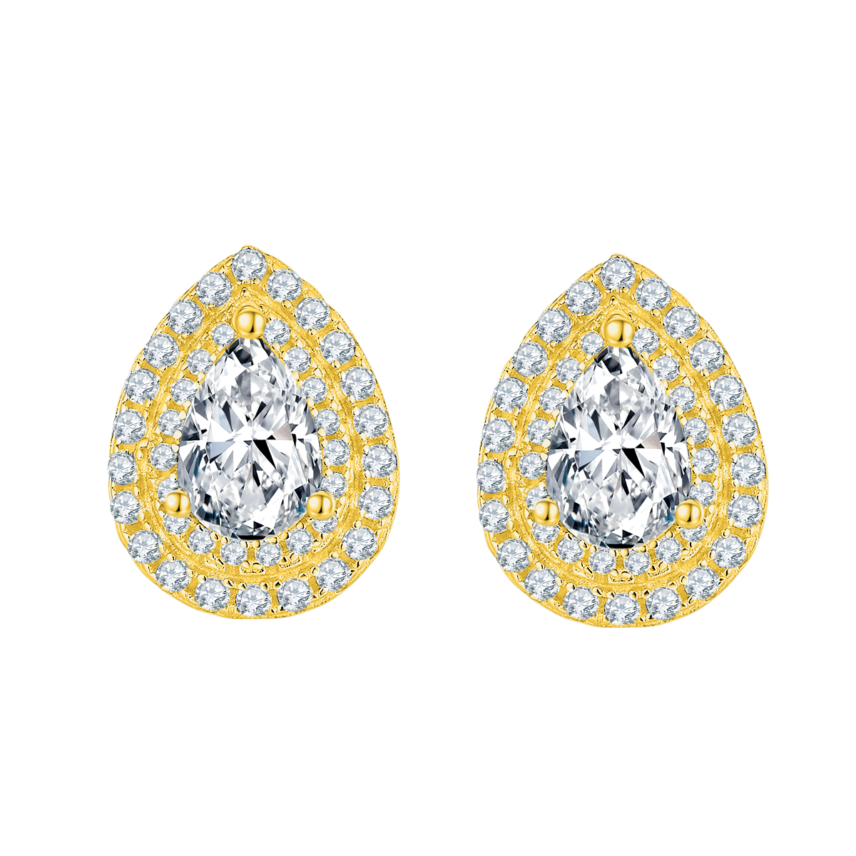 Pear Lab Grown Diamond Stud Earrings