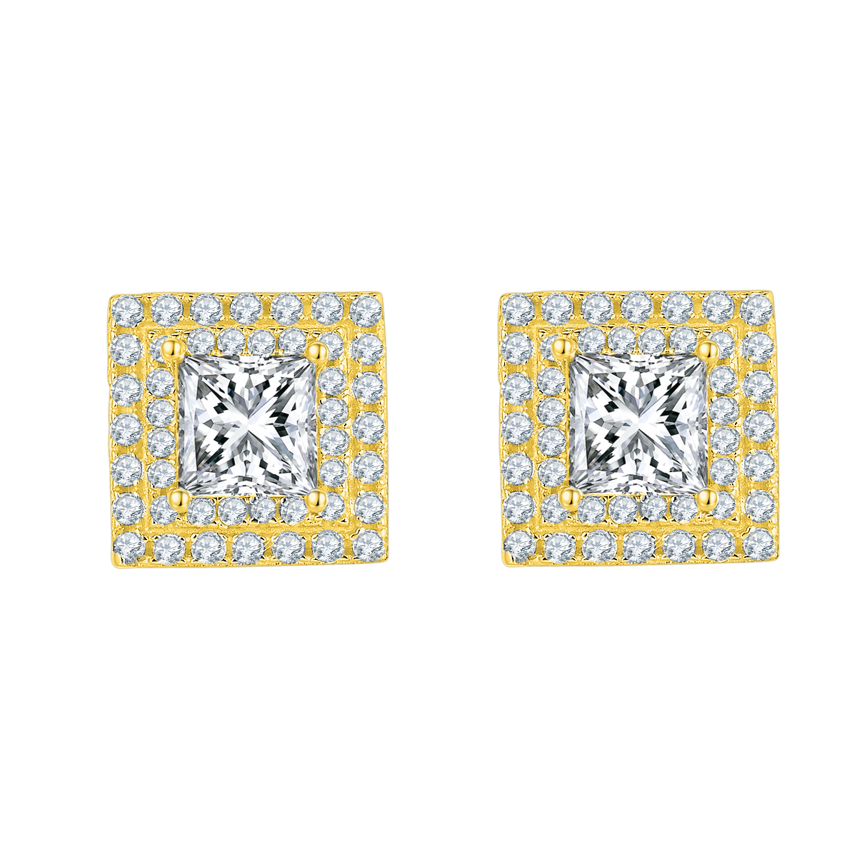 Princess Lab Grown Diamond Stud Earrings