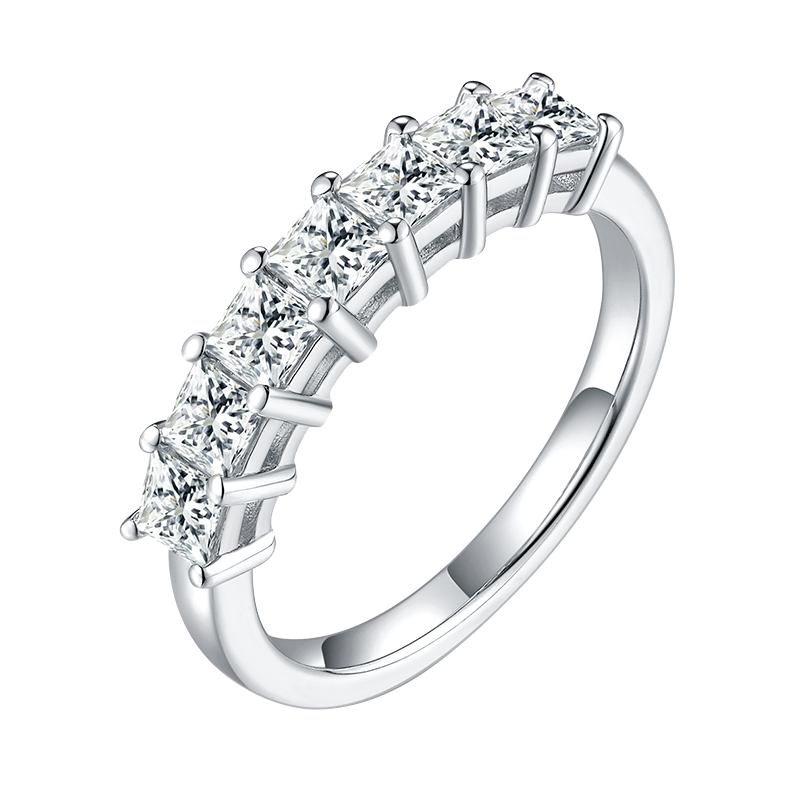 Princess Shape Lab Diamond Anniversary Band