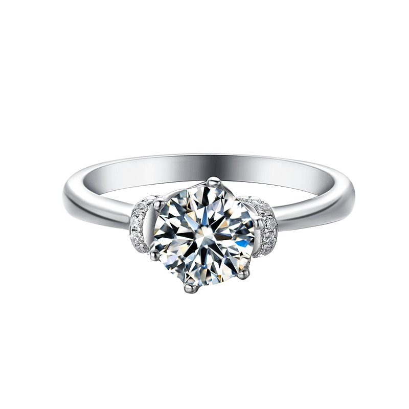 Round Lab Grown Diamond Engagement Ring