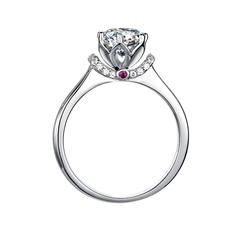 Round Lab Grown Diamond Engagement Ring