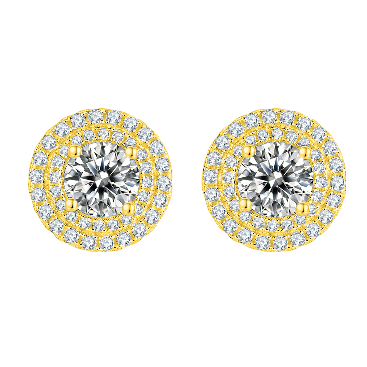 Round Lab Grown Diamond Stud Earrings