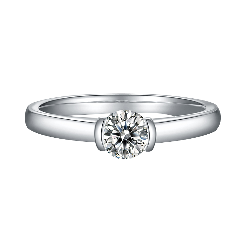 Round Shape lab-grown diamond Solitaire Ring