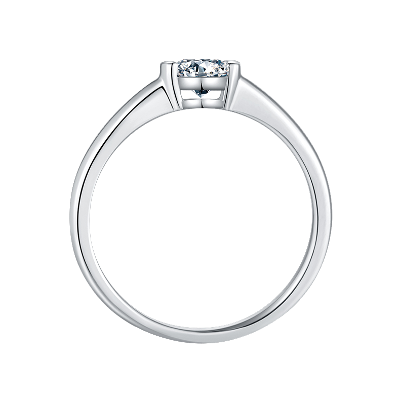 Round Shape lab-grown diamond Solitaire Ring