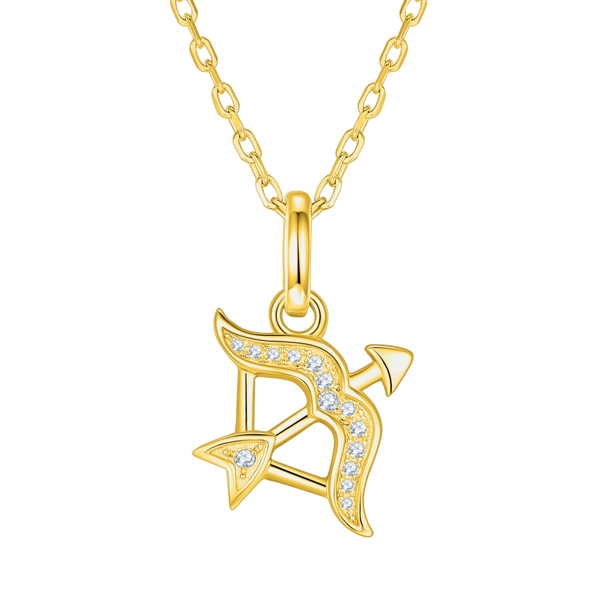 Sagittarius Diamond Pendant Necklace