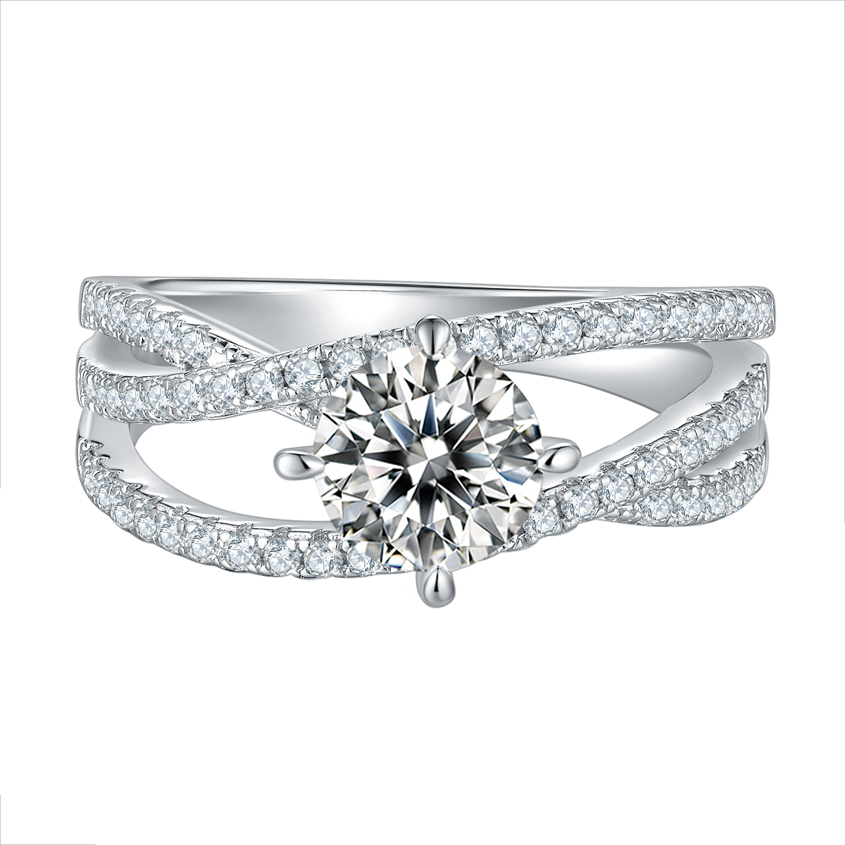 Round Lab-Grown Diamond Vintage Style Engagement Style Engagement Ring