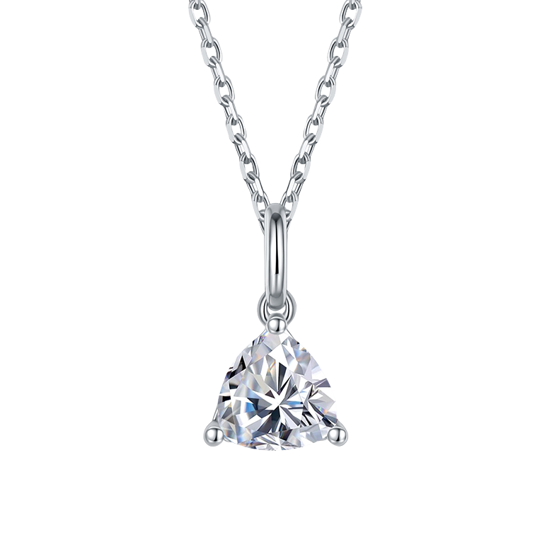 Triangle shaped Lab Grown Diamond necklace