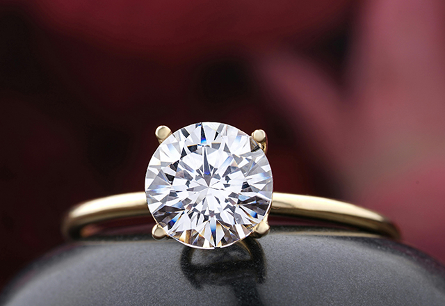 Classic Round Lab-Grown Diamond Solitaire Ring