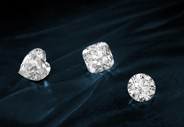 Round, Heart and Cushion-Shaped Lab-Grown Loose Diamonds