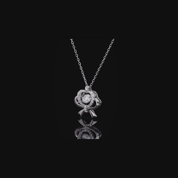 Cocktail Lab Grown Diamond 14K Gold Pendant Necklace