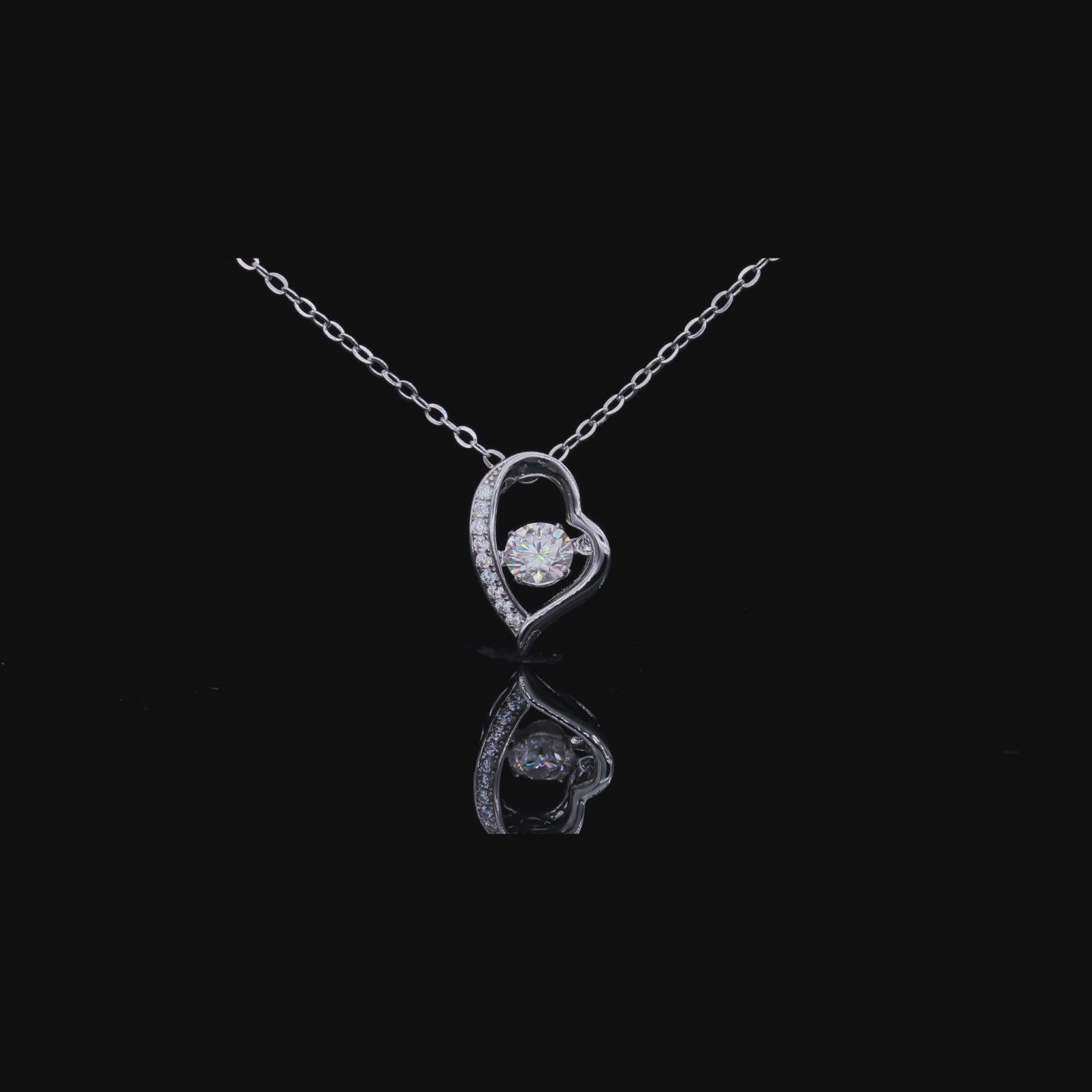 Heart Lab Grown Diamond 14K Gold Pendant Necklace